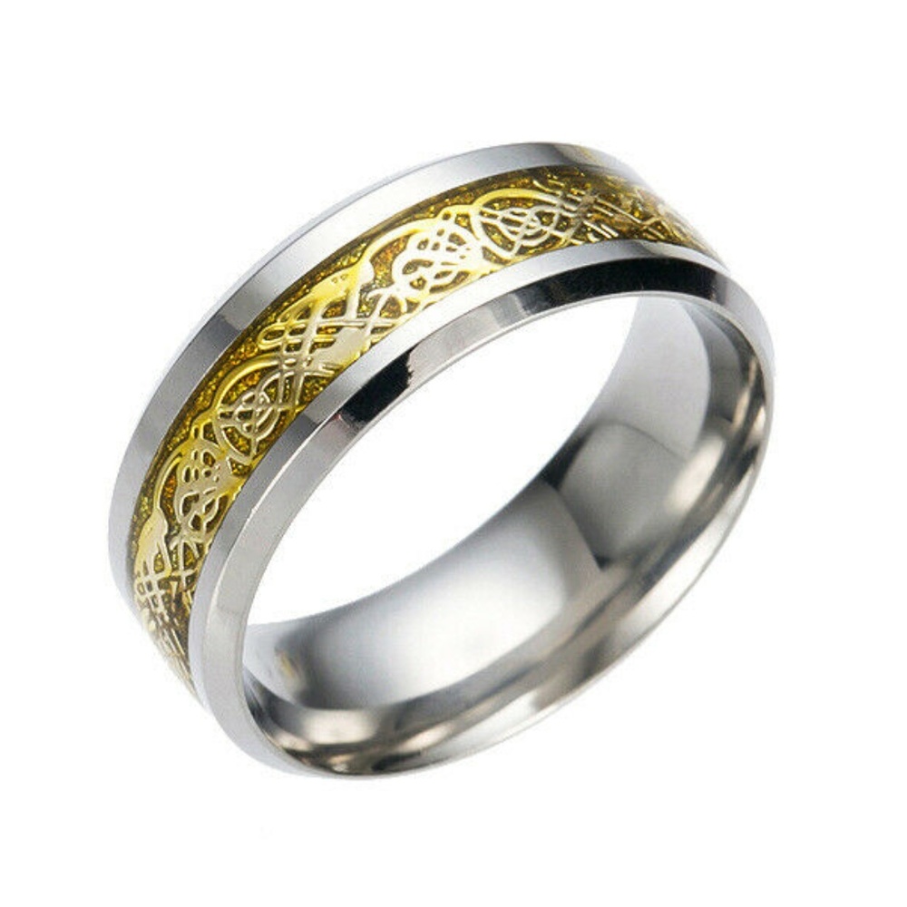 Sz 14 Stainless Steel Celtic Band NWT-